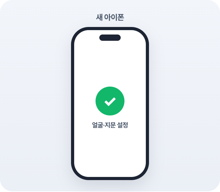 Face ID나 Touch ID를 설정해요
